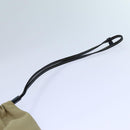 PRADA Pouch Canvas Beige Auth hk1253-8