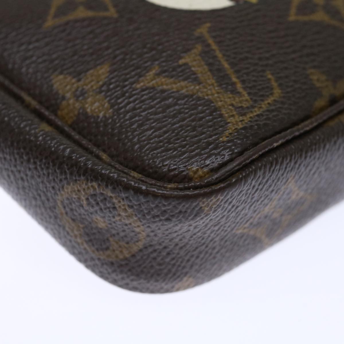 LOUIS VUITTON Monogram Panda Pochette Accessoires Pouch M51981 LV Auth hk1273