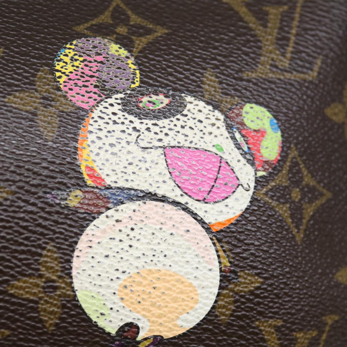 LOUIS VUITTON Monogram Panda Pochette Accessoires Pouch M51981 LV Auth hk1273