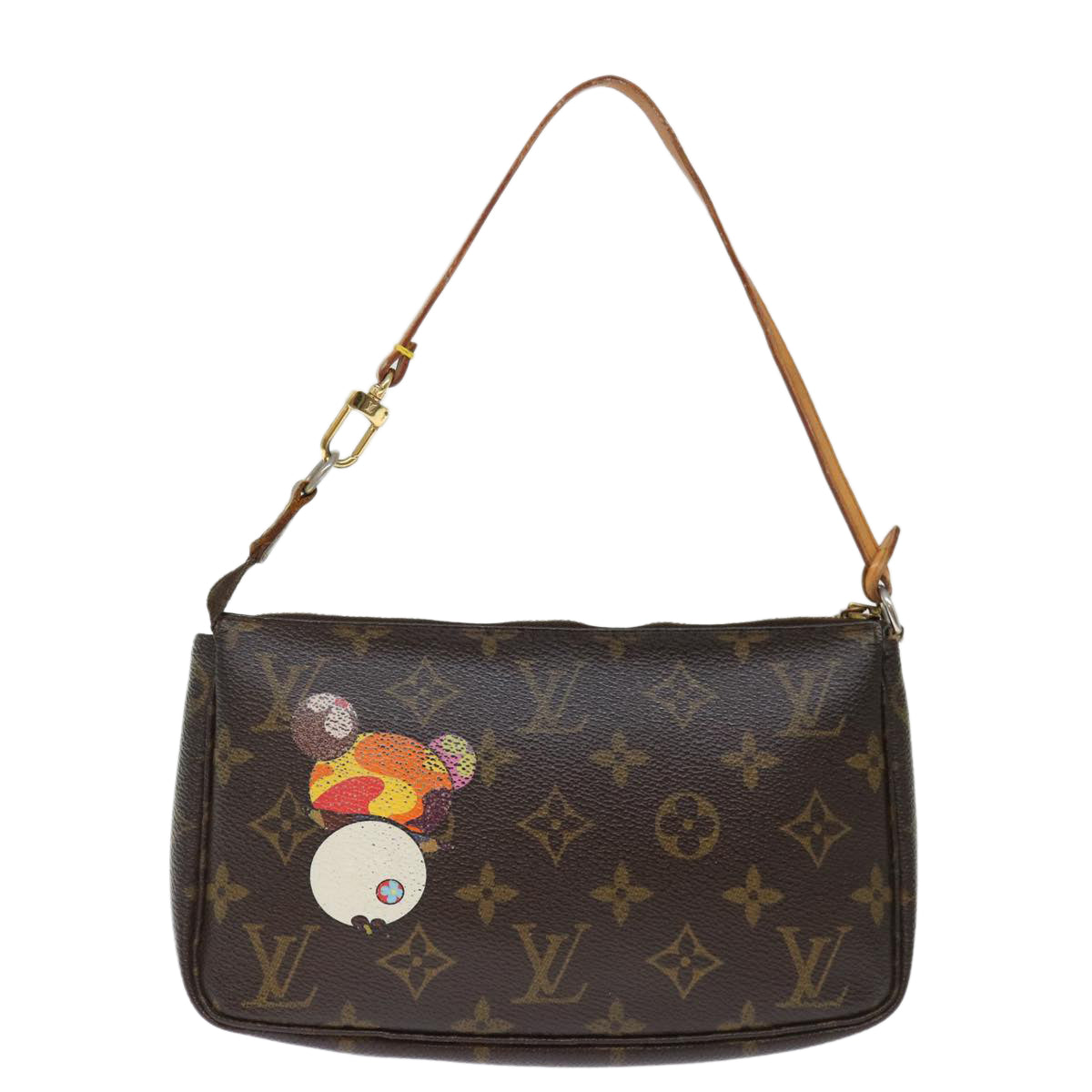 LOUIS VUITTON Monogram Panda Pochette Accessoires Pouch M51981 LV Auth hk1273 - 0