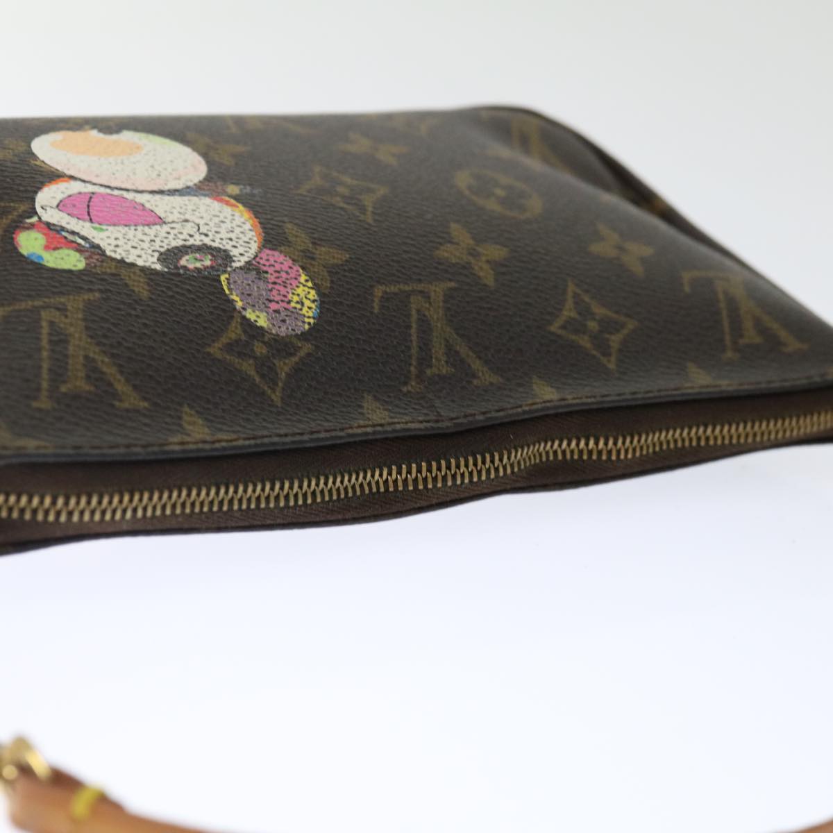 LOUIS VUITTON Monogram Panda Pochette Accessoires Pouch M51981 LV Auth hk1273