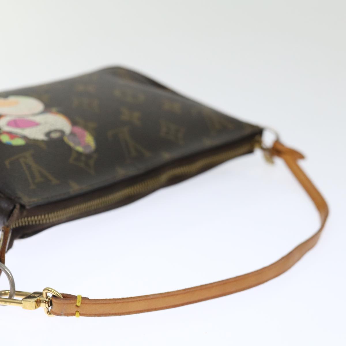 LOUIS VUITTON Monogram Panda Pochette Accessoires Pouch M51981 LV Auth hk1273