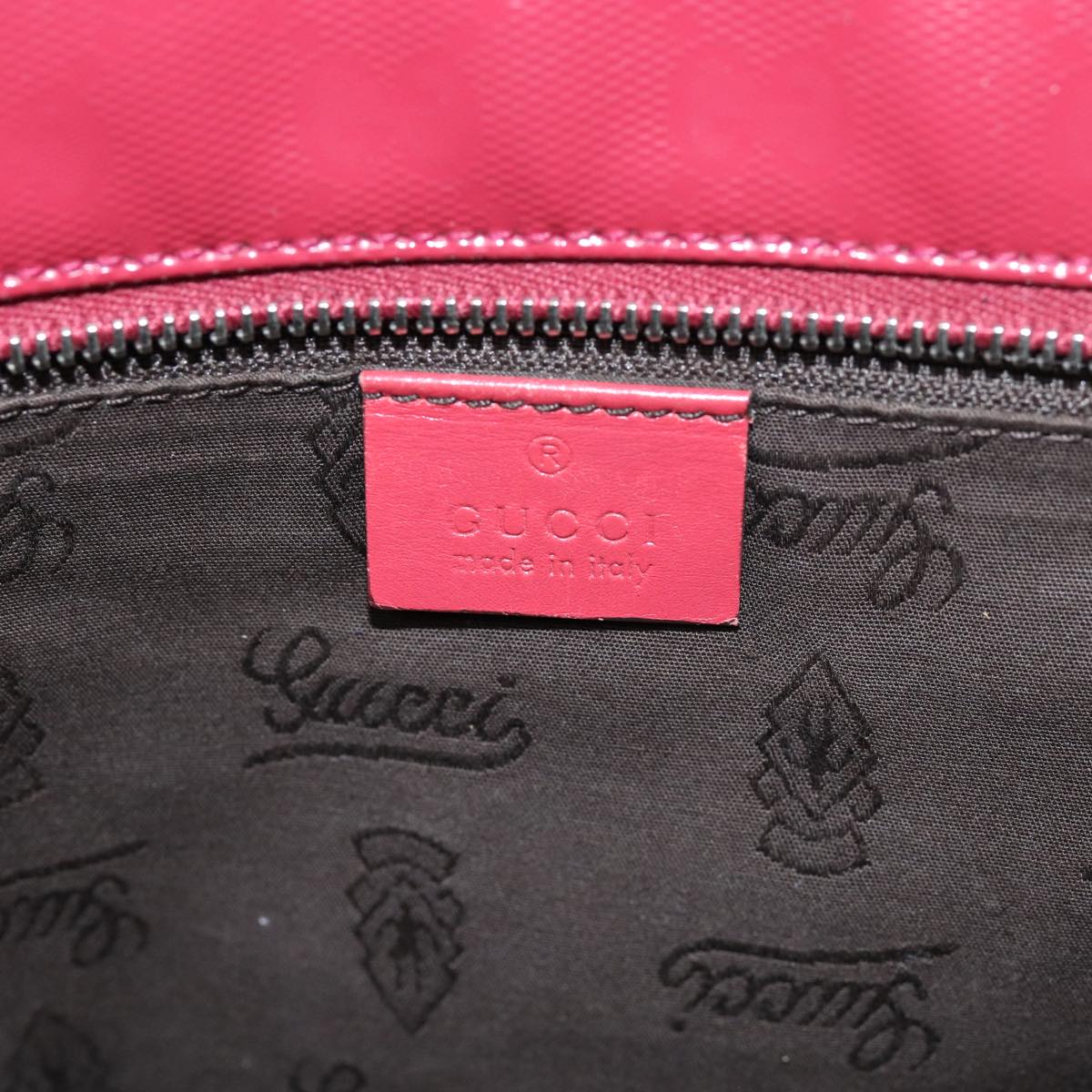 GUCCI GG Canvas Tote Bag Red 211138 Auth hk1291