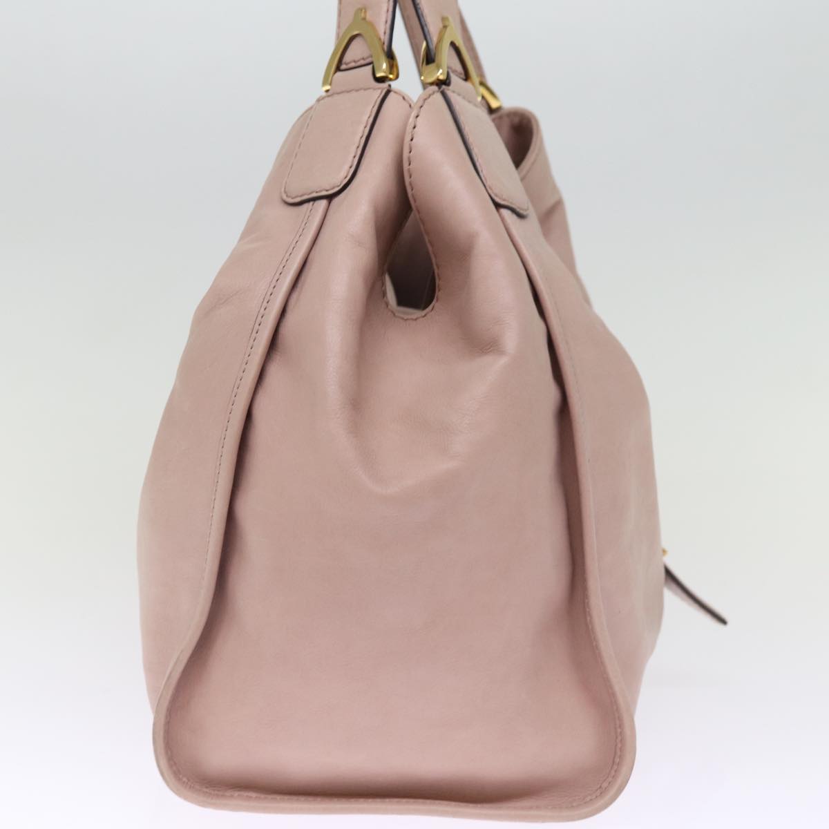 GUCCI Tote Bag Leather Pink 296856 Auth hk1293