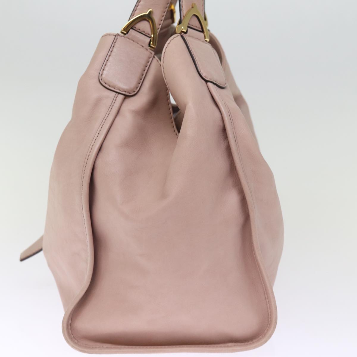 GUCCI Tote Bag Leather Pink 296856 Auth hk1293