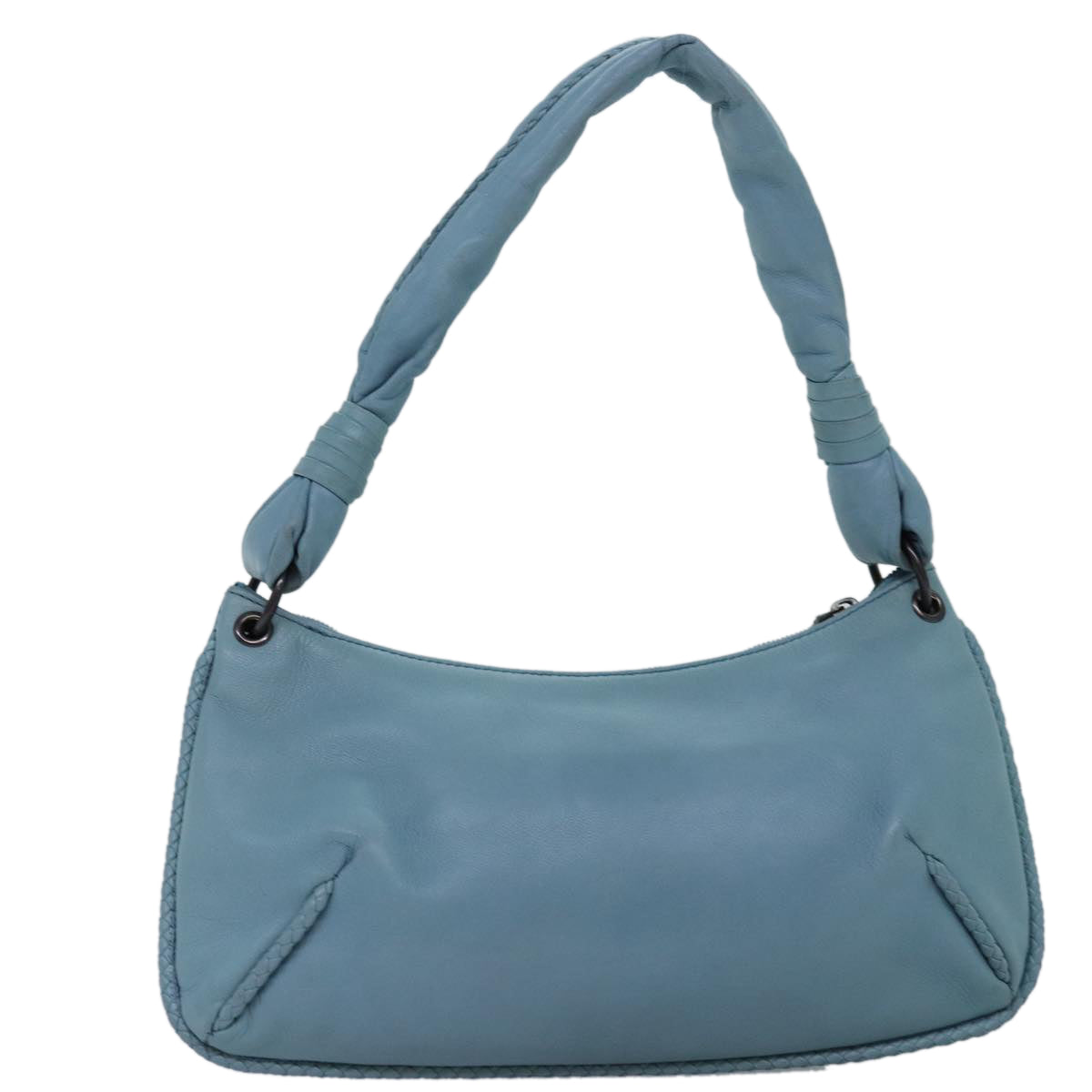 BOTTEGA VENETA Hand Bag Leather Outlet Blue 134675 Auth hk1300 - 0