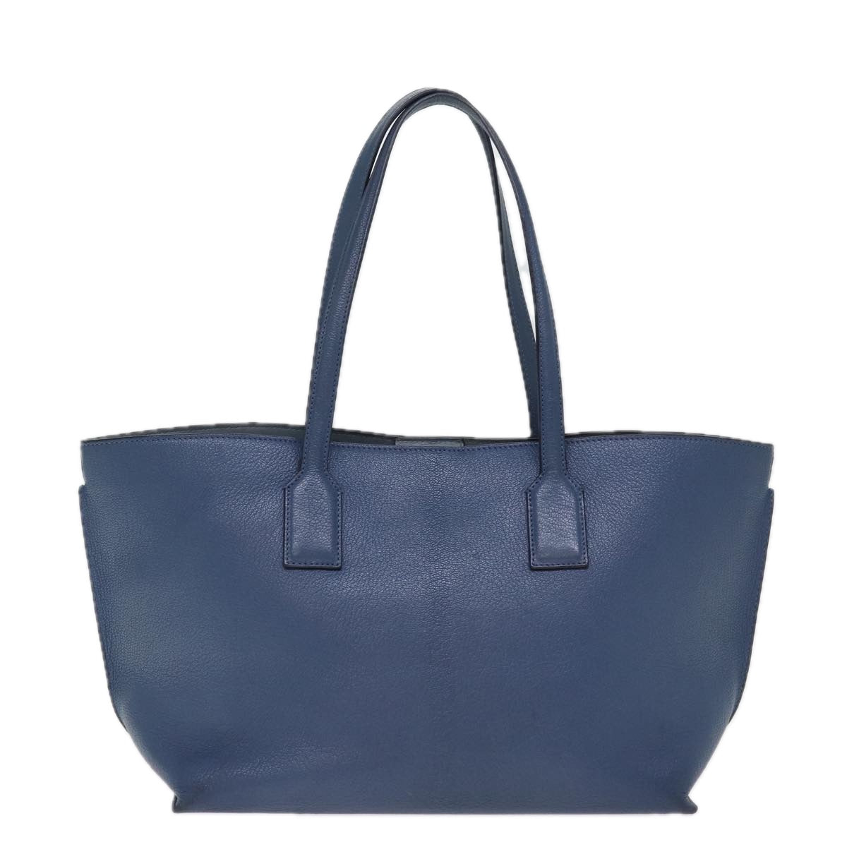 LOEWE Tote Bag Leather Blue Auth hk1302