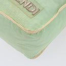 FENDI Zucchino Canvas Shoulder Bag Nylon Green Auth hk1304-9
