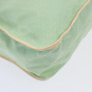 FENDI Zucchino Canvas Shoulder Bag Nylon Green Auth hk1304-14