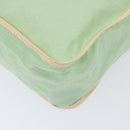 FENDI Zucchino Canvas Shoulder Bag Nylon Green Auth hk1304-15