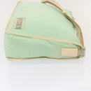 FENDI Zucchino Canvas Shoulder Bag Nylon Green Auth hk1304-3