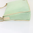 FENDI Zucchino Canvas Shoulder Bag Nylon Green Auth hk1304-4