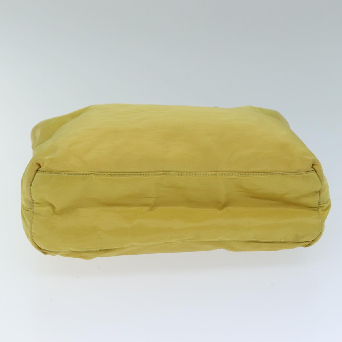 PRADA Hand Bag Nylon Yellow Auth hk1317