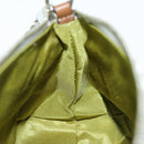 BURBERRY Nova Check Accessory Pouch Nylon Beige Green Auth hk1323-17