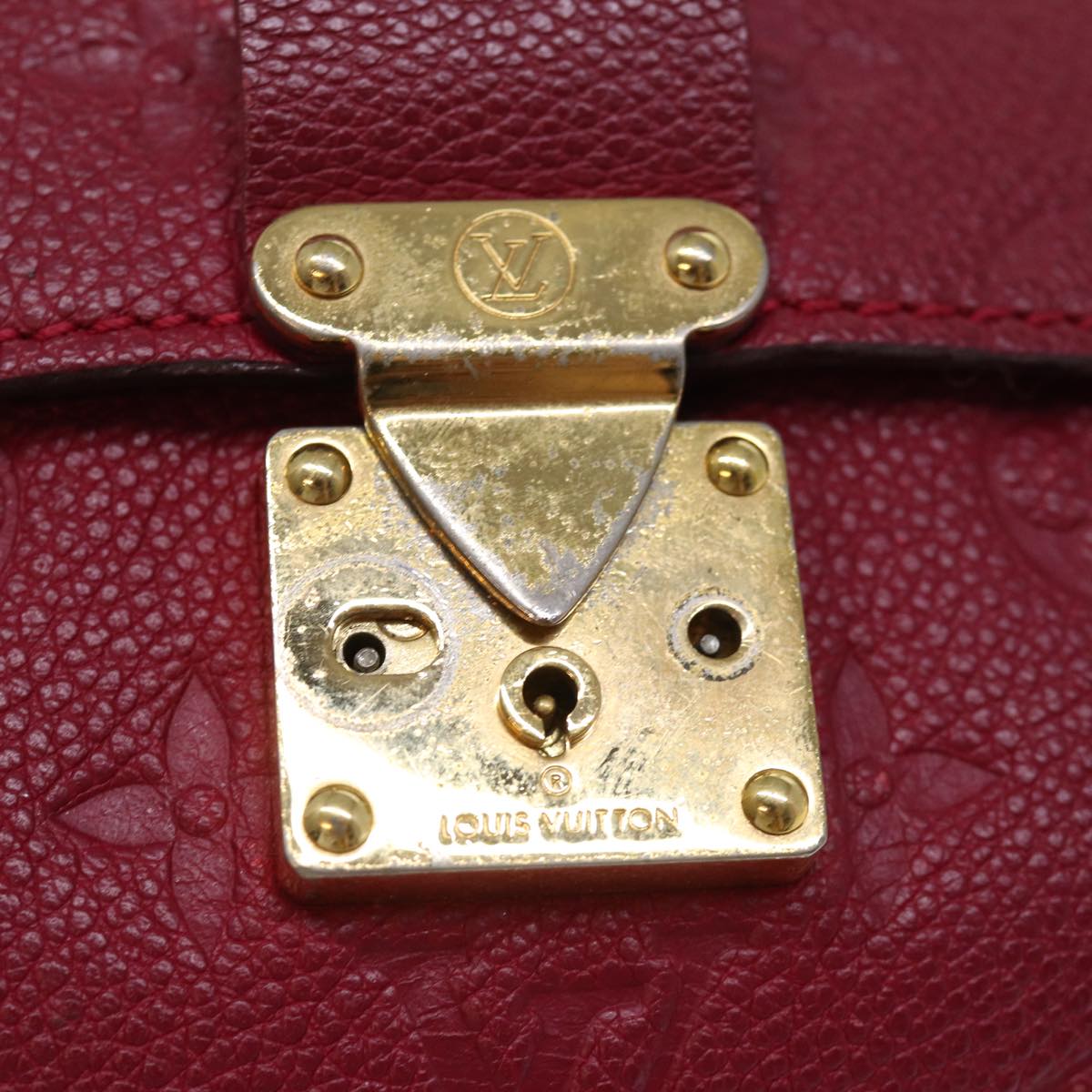 LOUIS VUITTON Monogram Empreinte Fascinant Bag Jaipur M40826 LV Auth hk1330