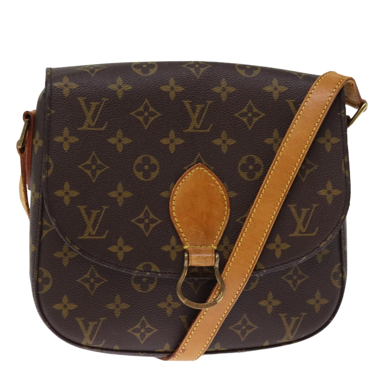 LOUIS VUITTON Monogram Saint Cloud GM Shoulder Bag M51242 LV Auth hk1336