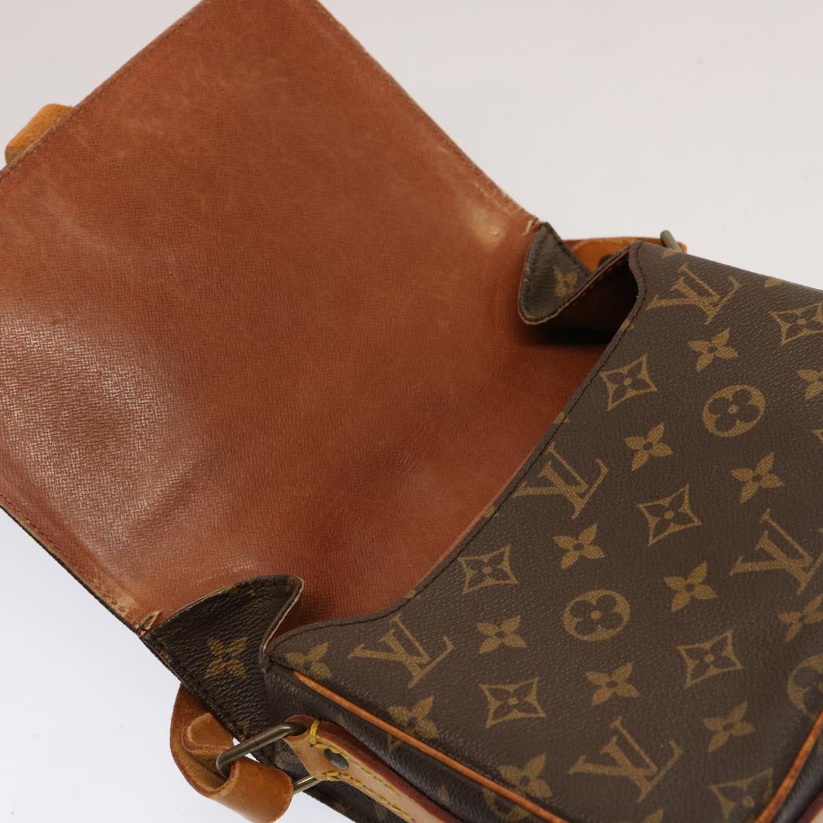 LOUIS VUITTON Monogram Cartouchiere MM Shoulder Bag M51253 LV Auth hk1338