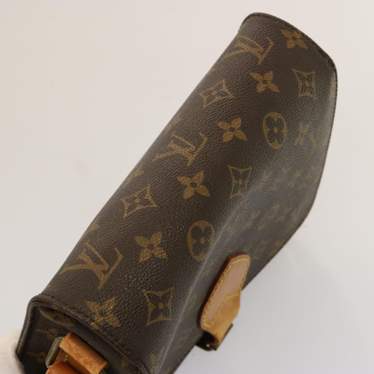 LOUIS VUITTON Monogram Cartouchiere MM Shoulder Bag M51253 LV Auth hk1338