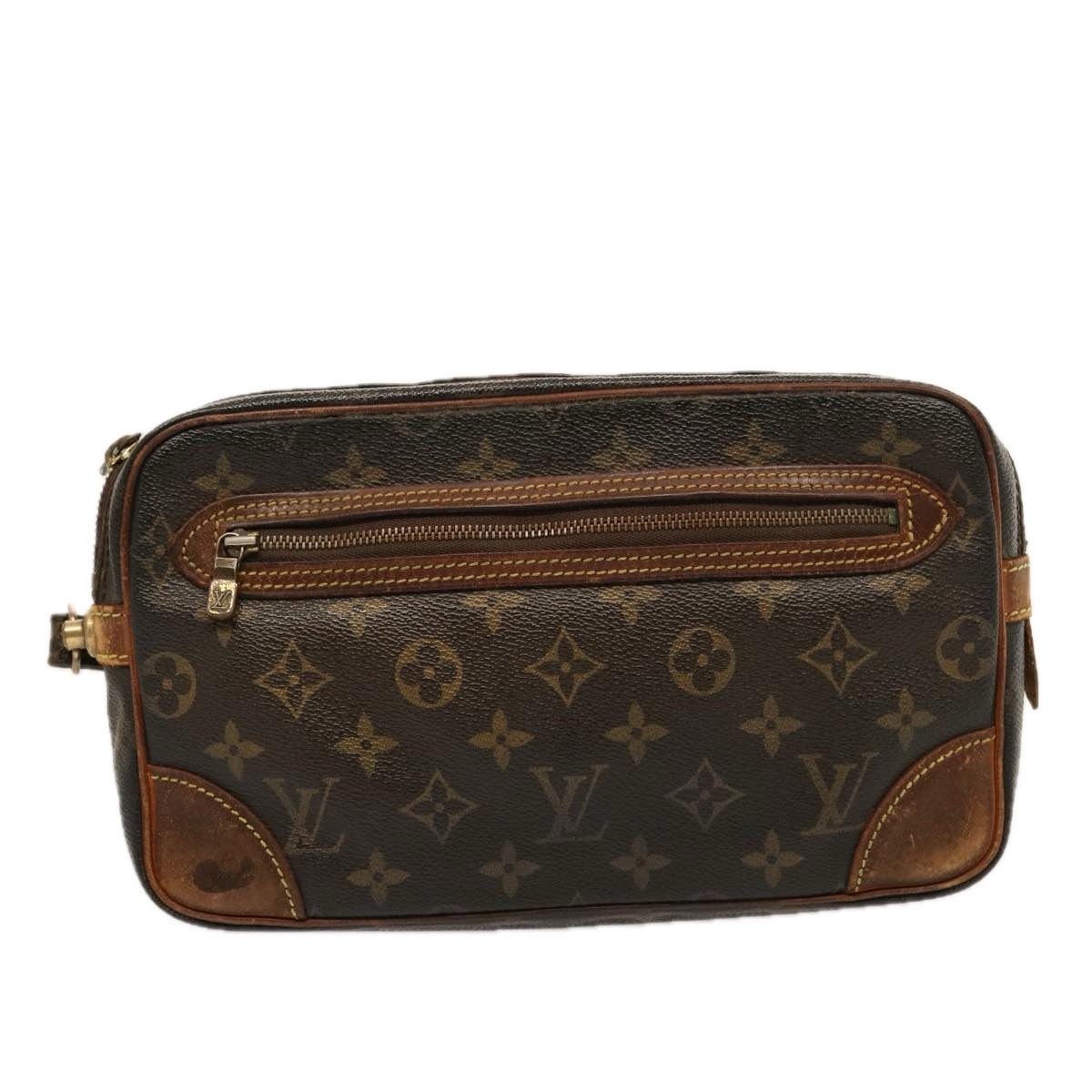 LOUIS VUITTON Monogram Marly Dragonne GM Clutch Bag M51825 LV Auth hk1340