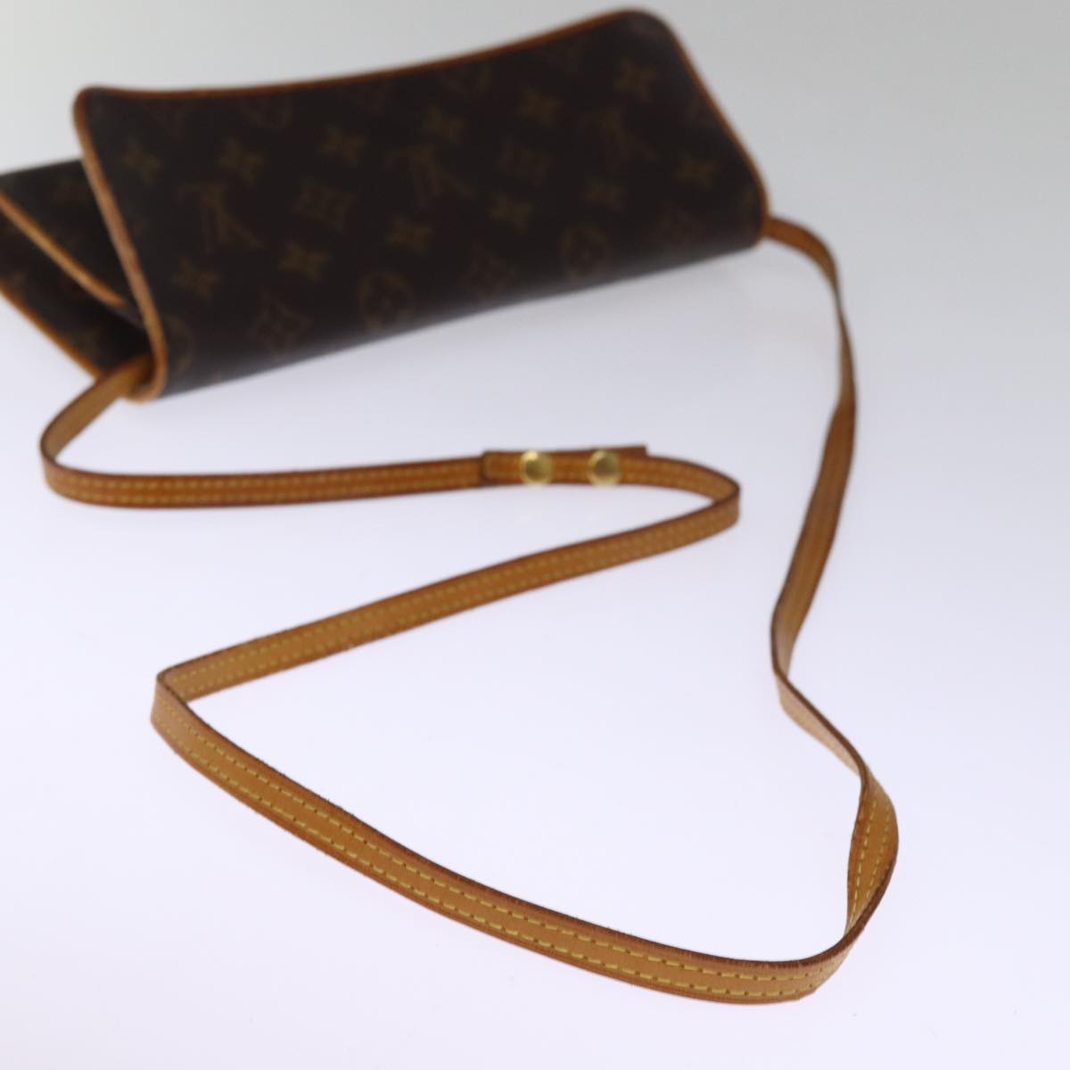 LOUIS VUITTON Monogram Pochette Twin GM Shoulder Bag M51852 LV Auth hk1343