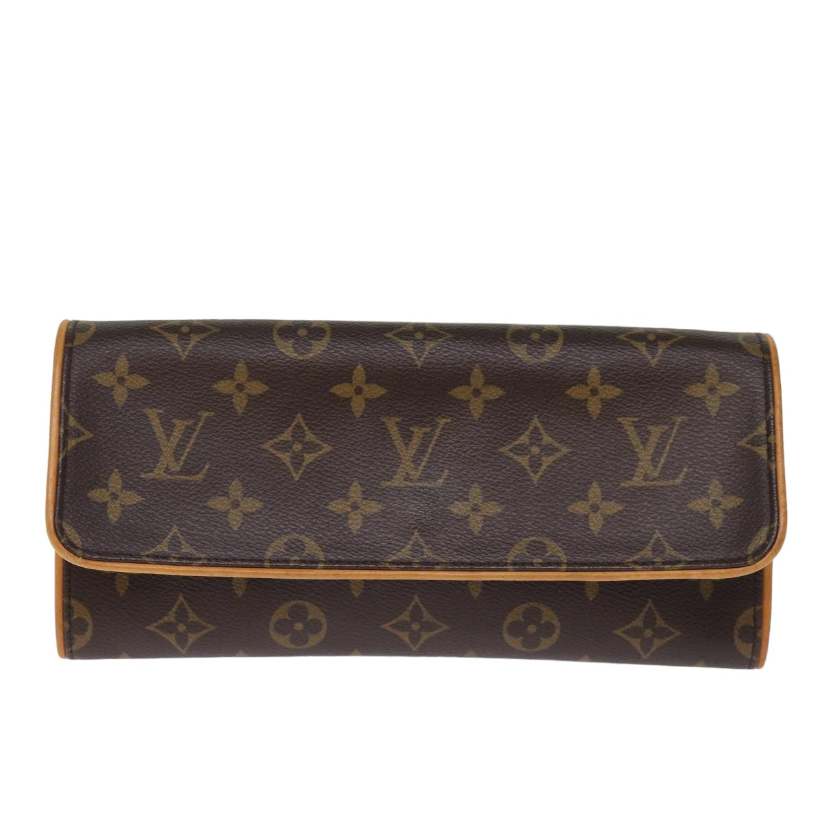 LOUIS VUITTON Monogram Pochette Twin GM Shoulder Bag M51852 LV Auth hk1344