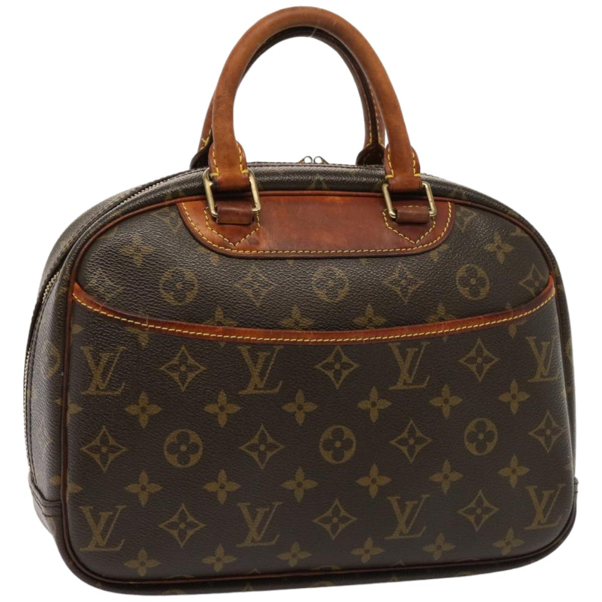 LOUIS VUITTON Monogram Trouville Hand Bag M42228 LV Auth hk1348