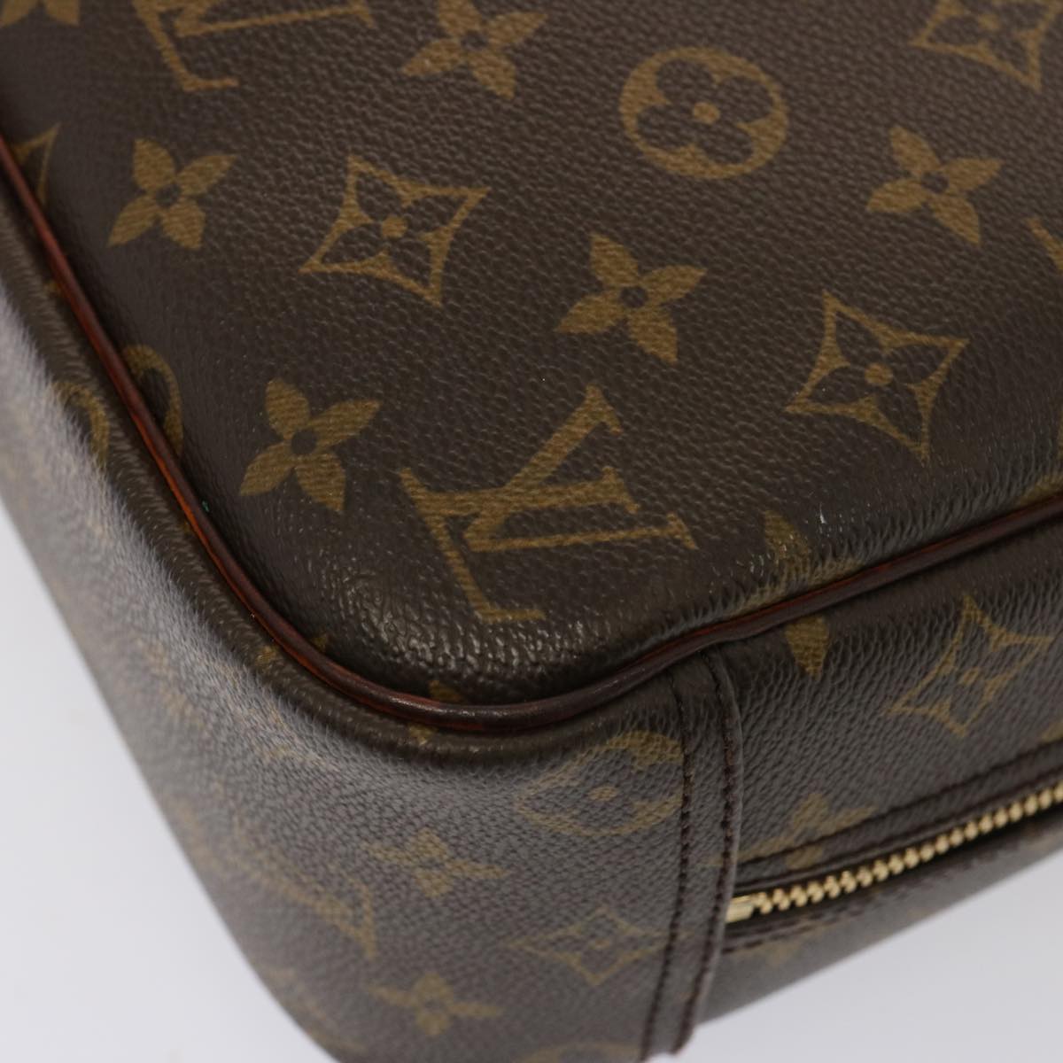 LOUIS VUITTON Monogram Trouville Hand Bag M42228 LV Auth hk1348