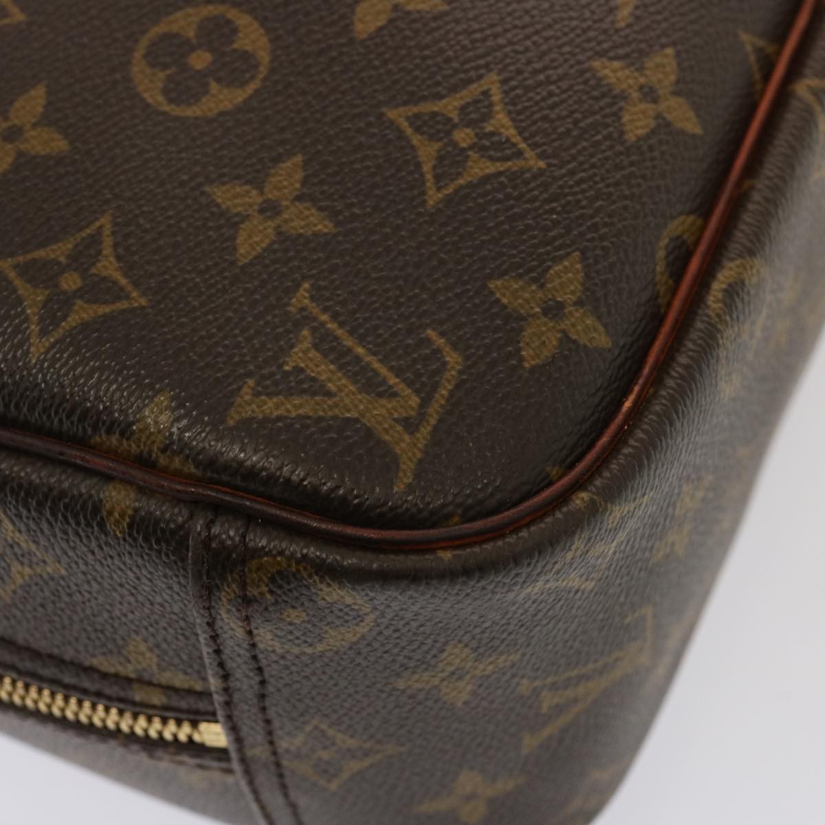 LOUIS VUITTON Monogram Trouville Hand Bag M42228 LV Auth hk1348