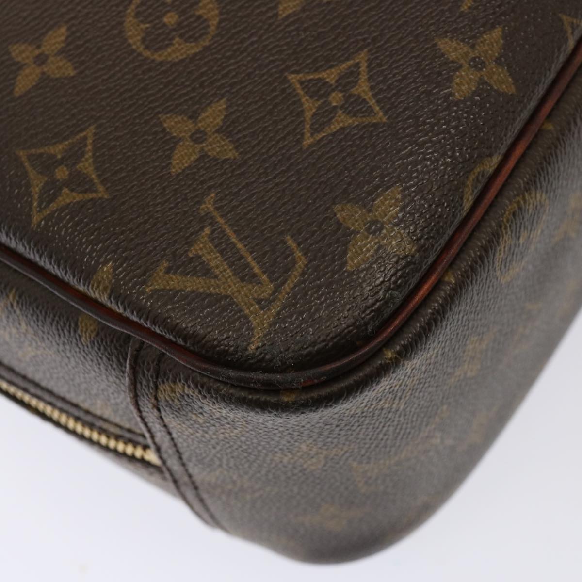 LOUIS VUITTON Monogram Trouville Hand Bag M42228 LV Auth hk1348