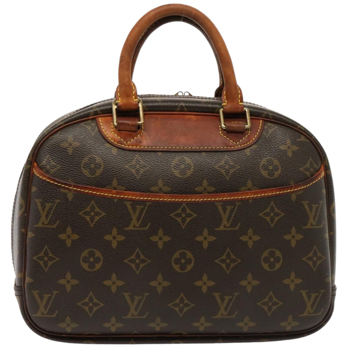 LOUIS VUITTON Monogram Trouville Hand Bag M42228 LV Auth hk1348