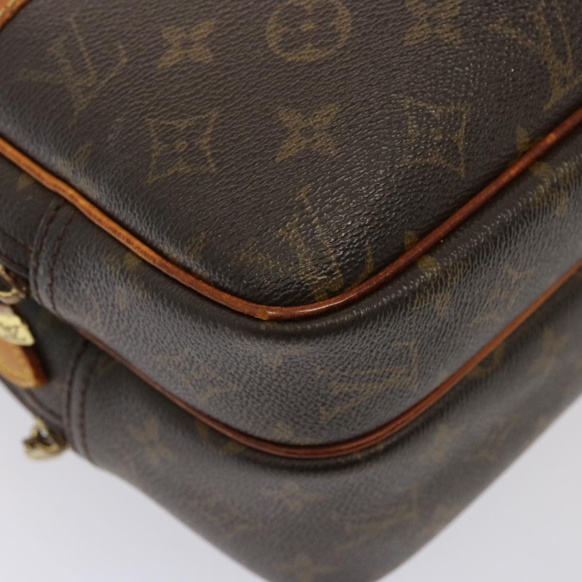 LOUIS VUITTON Monogram Reporter PM Shoulder Bag M45254 LV Auth hk1349