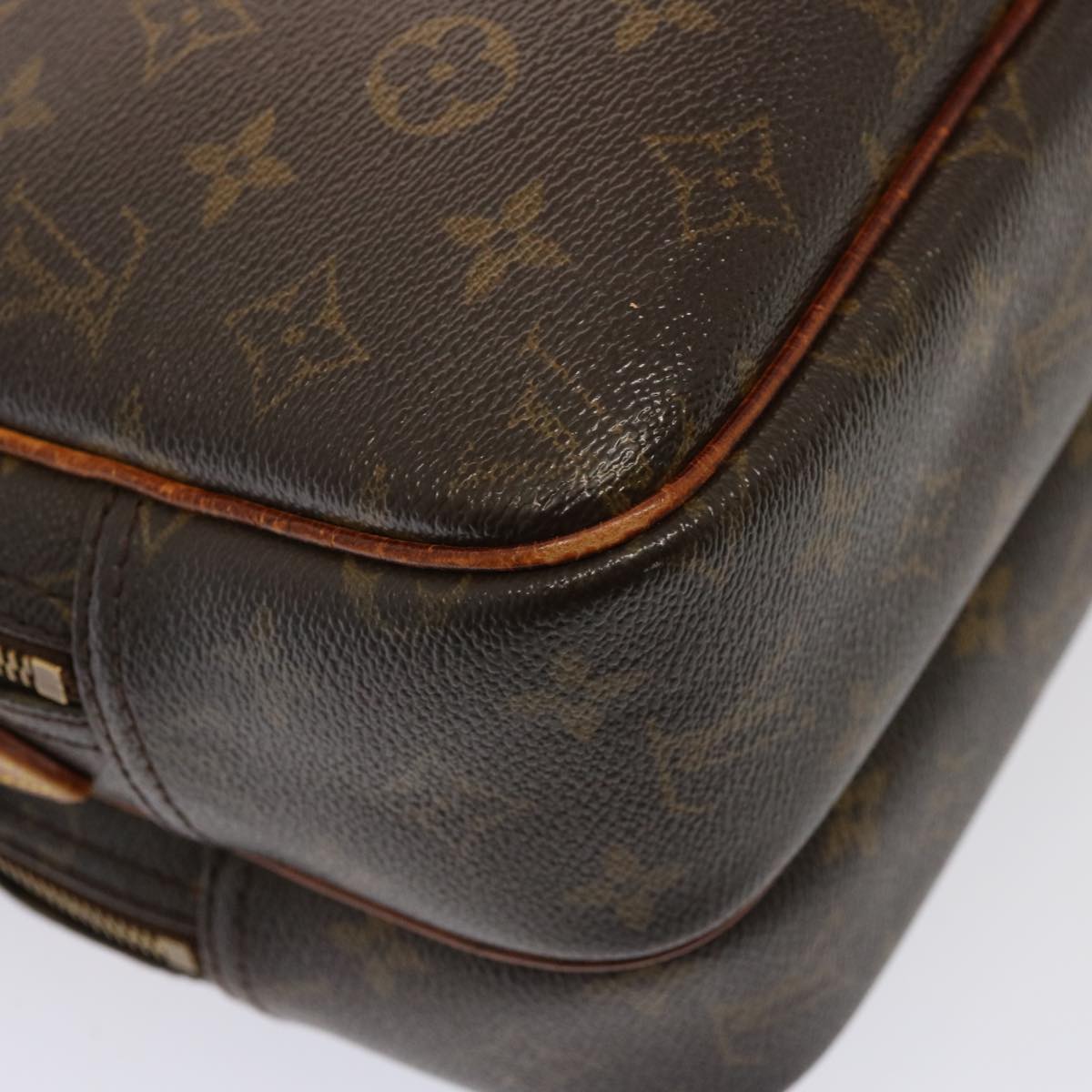 LOUIS VUITTON Monogram Reporter PM Shoulder Bag M45254 LV Auth hk1349