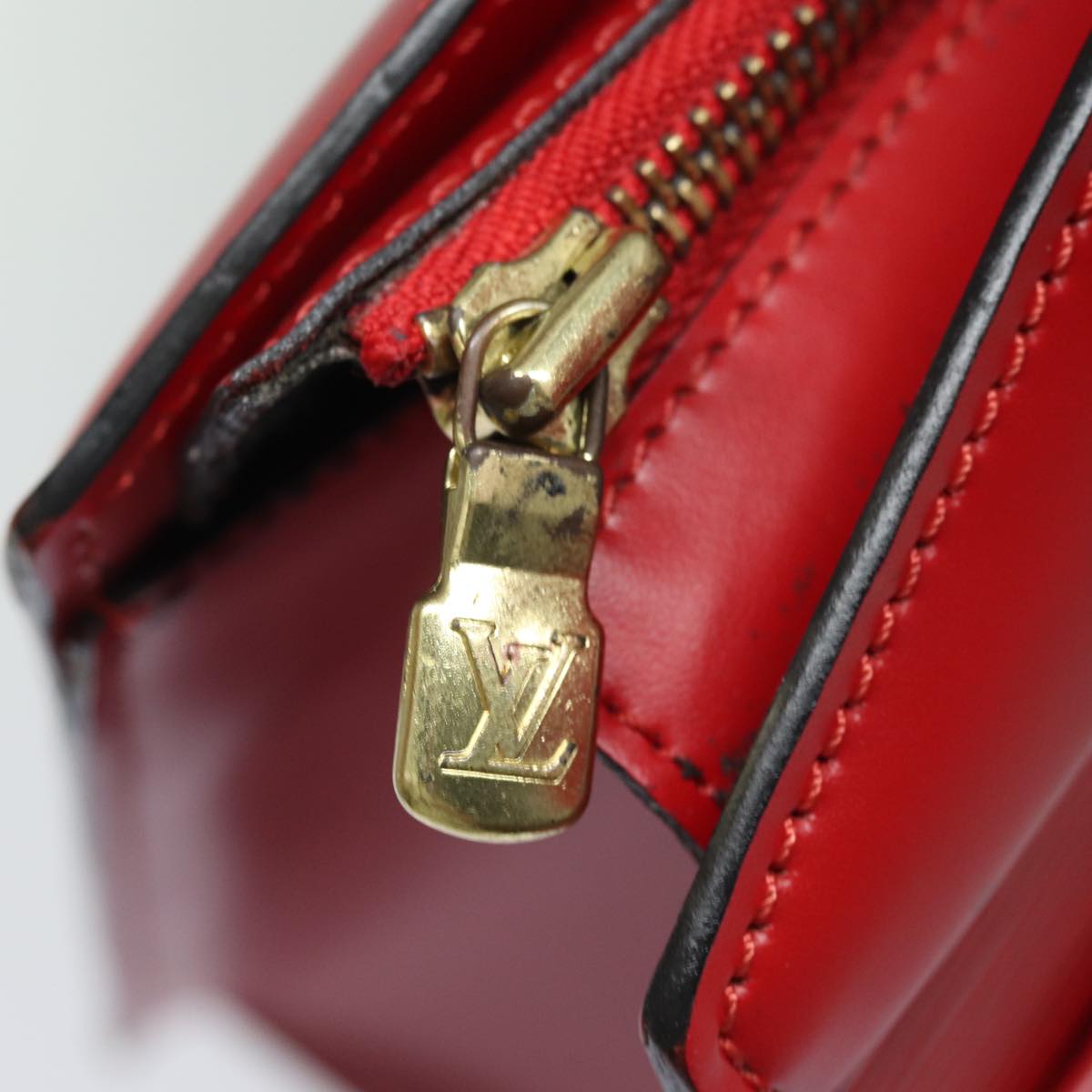 LOUIS VUITTON Epi Riviera Hand Bag Red M48187 LV Auth hk1370