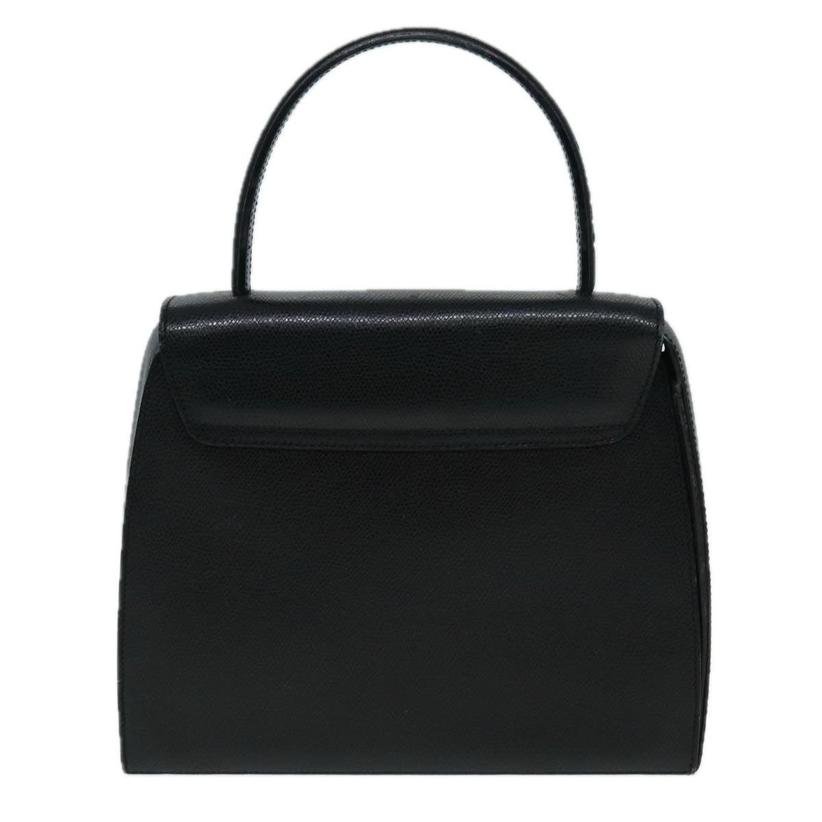 CELINE Hand Bag Leather Black Auth hk1413 - 0