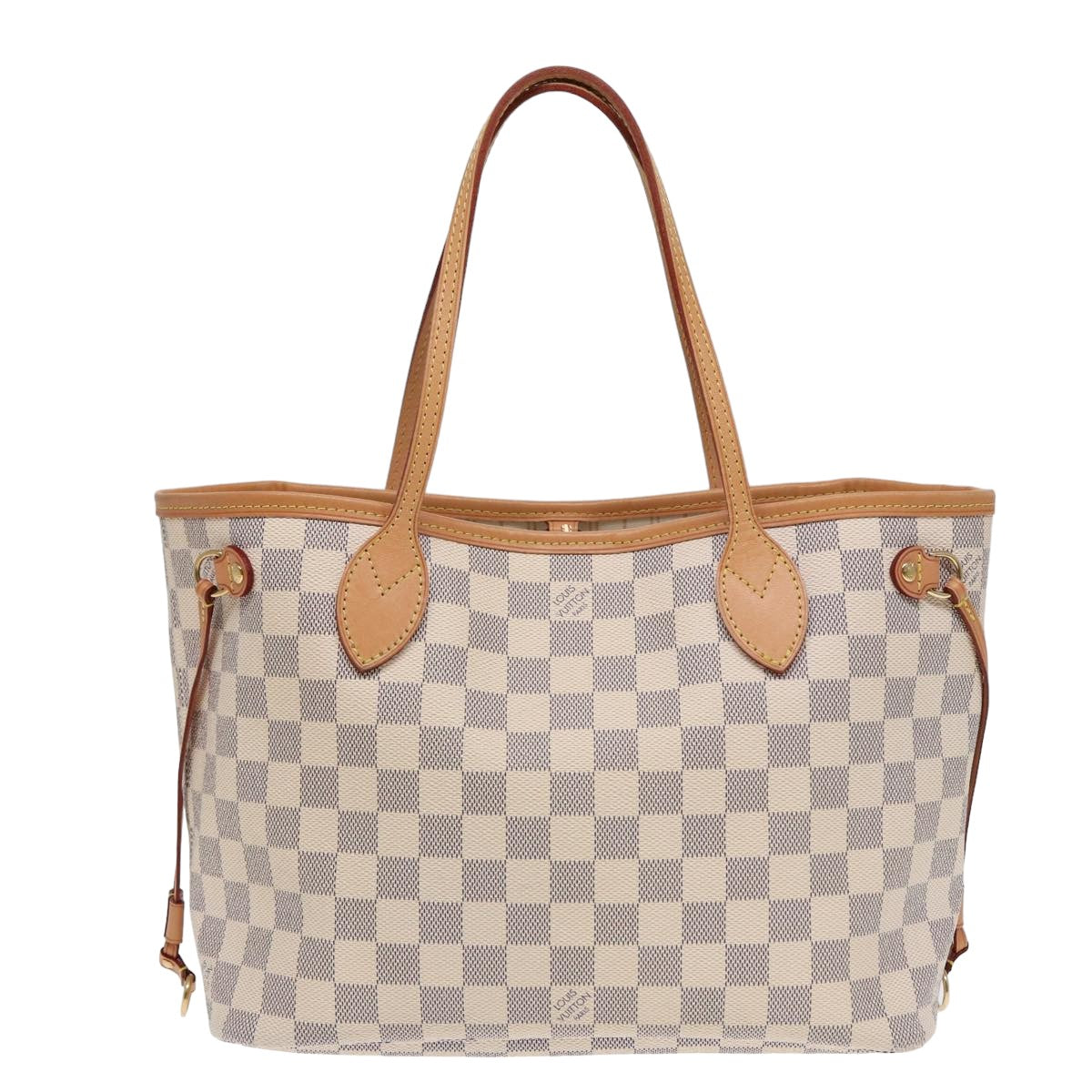 LOUIS VUITTON Damier Azur Neverfull PM Tote Bag N41362 LV Auth hk1426A