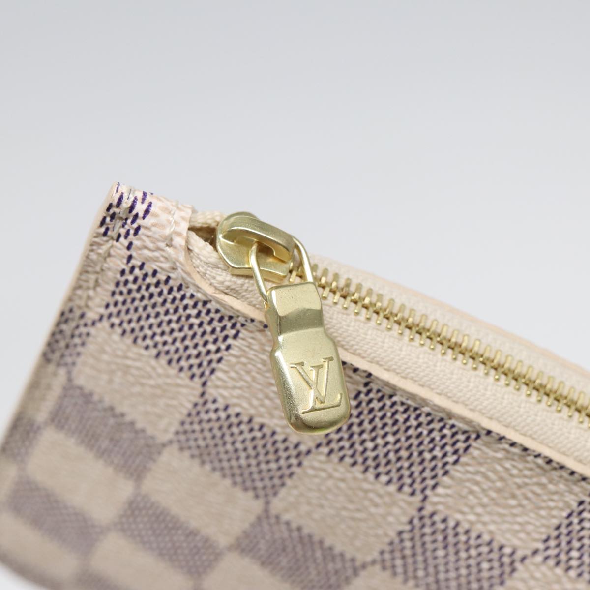 LOUIS VUITTON Damier Azur Neverfull PM Tote Bag N41362 LV Auth hk1426A