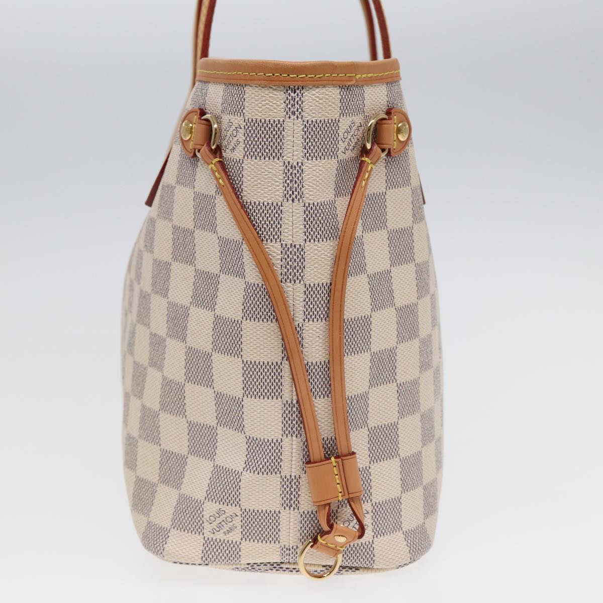 LOUIS VUITTON Damier Azur Neverfull PM Tote Bag N41362 LV Auth hk1426A