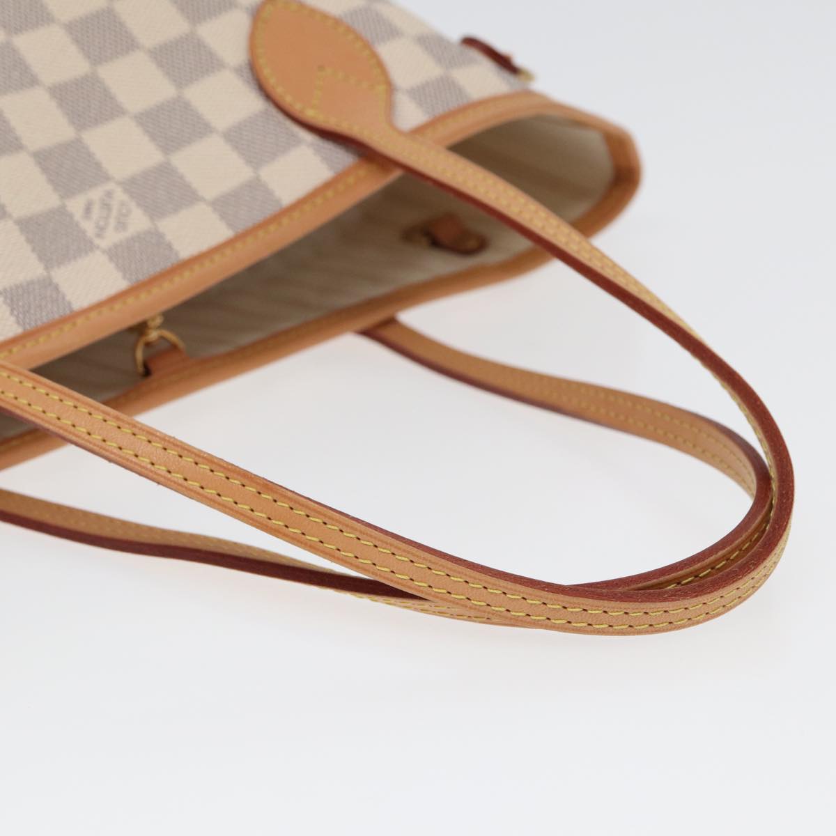 LOUIS VUITTON Damier Azur Neverfull PM Tote Bag N41362 LV Auth hk1426A