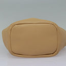 BOTTEGA VENETA Hand Bag Leather 2way Beige Auth hk1443V-5