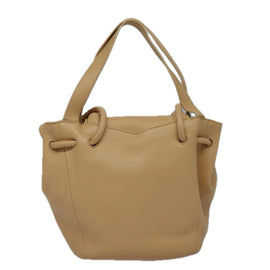 BOTTEGA VENETA Hand Bag Leather 2way Beige Auth hk1443V - 0