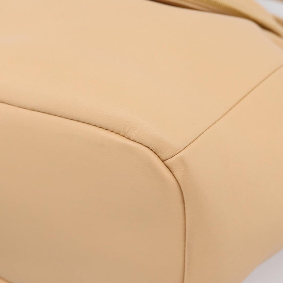 BOTTEGA VENETA Handtasche Leder 2-Wege Beige Auth hk1443V