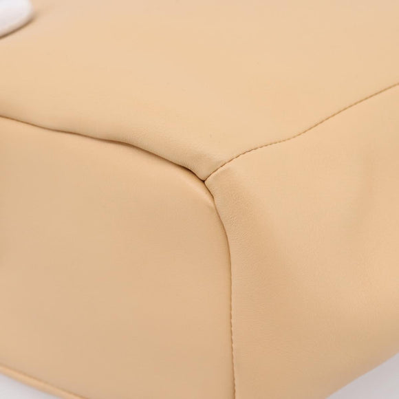 BOTTEGA VENETA Handtasche Leder 2-Wege Beige Auth hk1443V