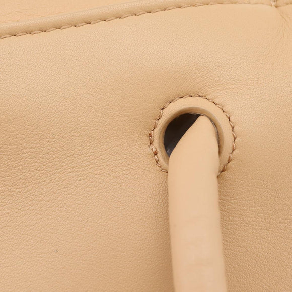 BOTTEGA VENETA Handtasche Leder 2-Wege Beige Auth hk1443V