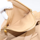 BOTTEGA VENETA Handtasche Leder 2-Wege Beige Auth hk1443V-22