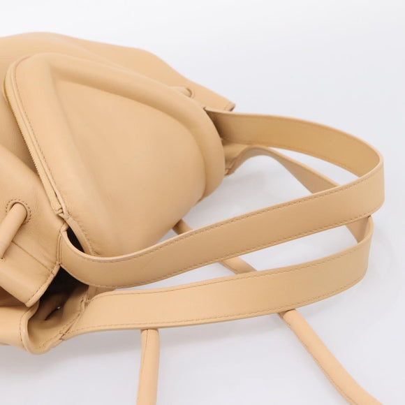 BOTTEGA VENETA Handtasche Leder 2-Wege Beige Auth hk1443V