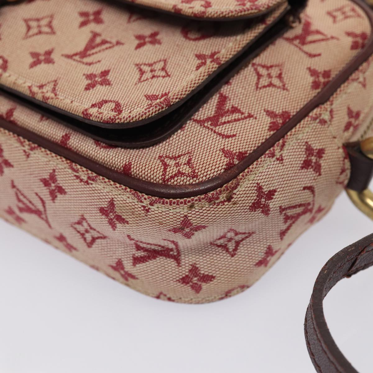 LOUIS VUITTON Monogram Mini Juliet MM Shoulder Bag Red M92219 LV Auth hk1461