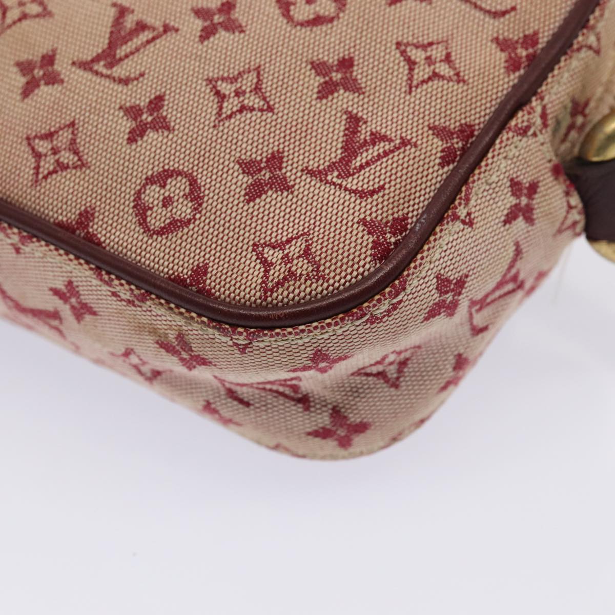 LOUIS VUITTON Monogram Mini Juliet MM Shoulder Bag Red M92219 LV Auth hk1461