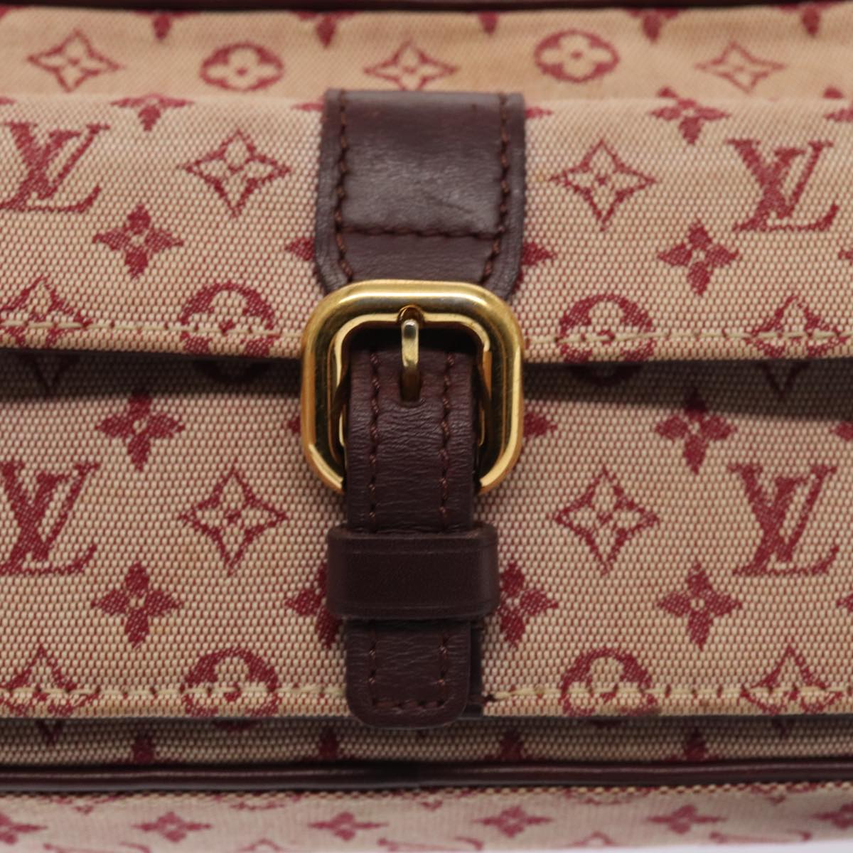 LOUIS VUITTON Monogram Mini Juliet MM Shoulder Bag Red M92219 LV Auth hk1461