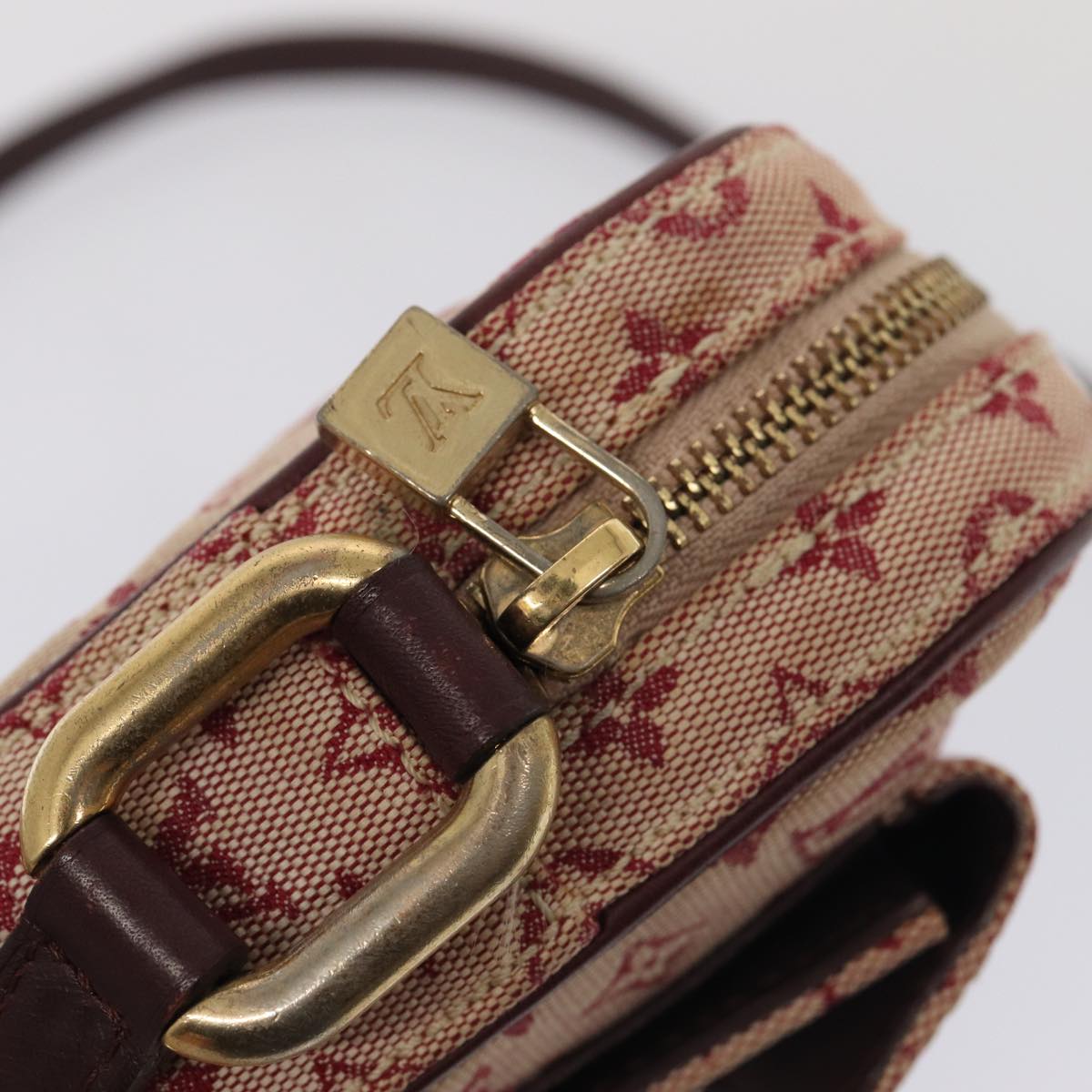 LOUIS VUITTON Monogram Mini Juliet MM Shoulder Bag Red M92219 LV Auth hk1461