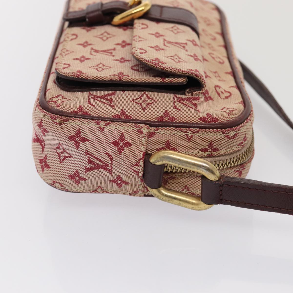 LOUIS VUITTON Monogram Mini Juliet MM Shoulder Bag Red M92219 LV Auth hk1461